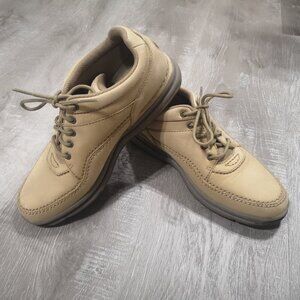 Rockport Men's Size 8.5W Tan Leather Upper Casual Oxford Shoes